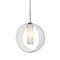 Besa Lighting Plato Cord Pendant, Clear/Opal, Bronze Finish, 1x60W Incandescent 1JT-PLATOCL-BR - alternate 1